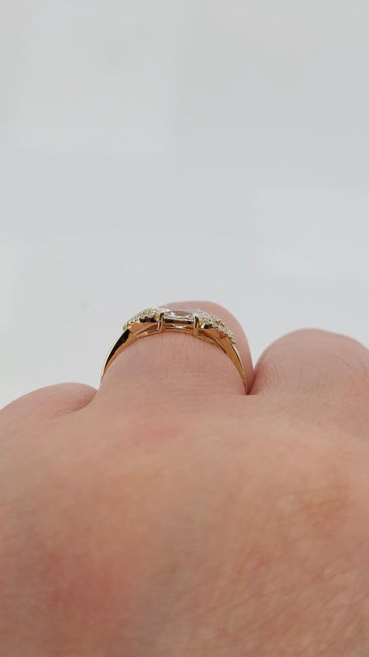 1.5 Ct Marquise Lab Diamond Engagement Ring