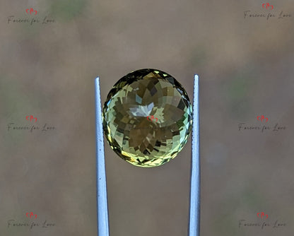 Ein natürlicher, wunderschöner, unbehandelter, riesiger, grüner Ceylon-Chrysoberyll mit einem dominanten Gelbgrün, personalisiertes Schmuckgeschenk für sie