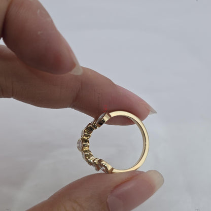 Pear Lab Grown Diamond Band, Pear Brilliant Cut Diamond Wedding Band, Promise Ring, Matching Band, Wedding Gift Band, Stackable Band.