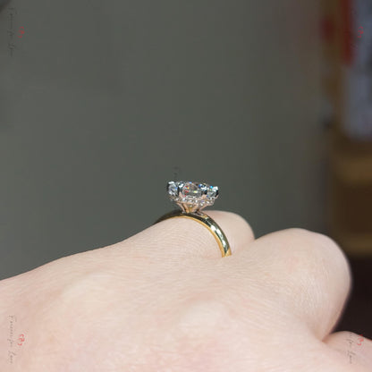 2.5 Ct IGI Certified Round Lab Diamond Solitaire Engagement Ring