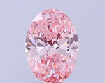 1.50ct Oval Lab Grown Diamond (Colour Fancy Vivid Pink, Clarity VS1, IGI Certified) Forever For Love