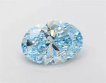 3.09ct Oval Lab Grown Diamond (Colour Fancy Intense Blue, Clarity VS1, IGI Certified) Forever For Love