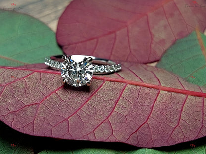 1.5 Ct IGI Certified Round Diamond Engagement Ring