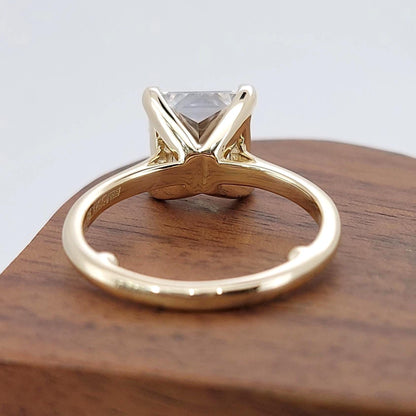 4 Ct IGI Certified Princess Lab Diamond Engagement Ring