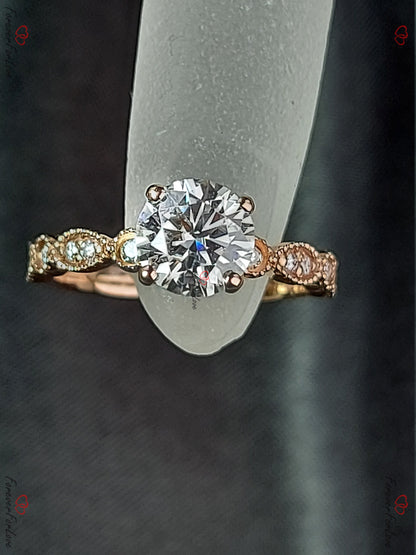 1 Ct IGI Certified Marquise Lab Diamond Ring