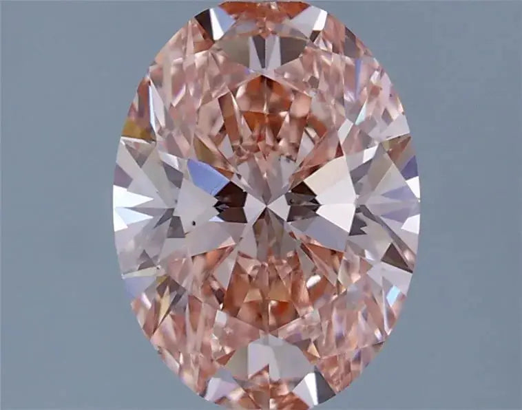 1.60ct Oval Lab Grown Diamond (Colour Fancy Vivid Pink, Clarity VS1, IGI Certified) Forever For Love