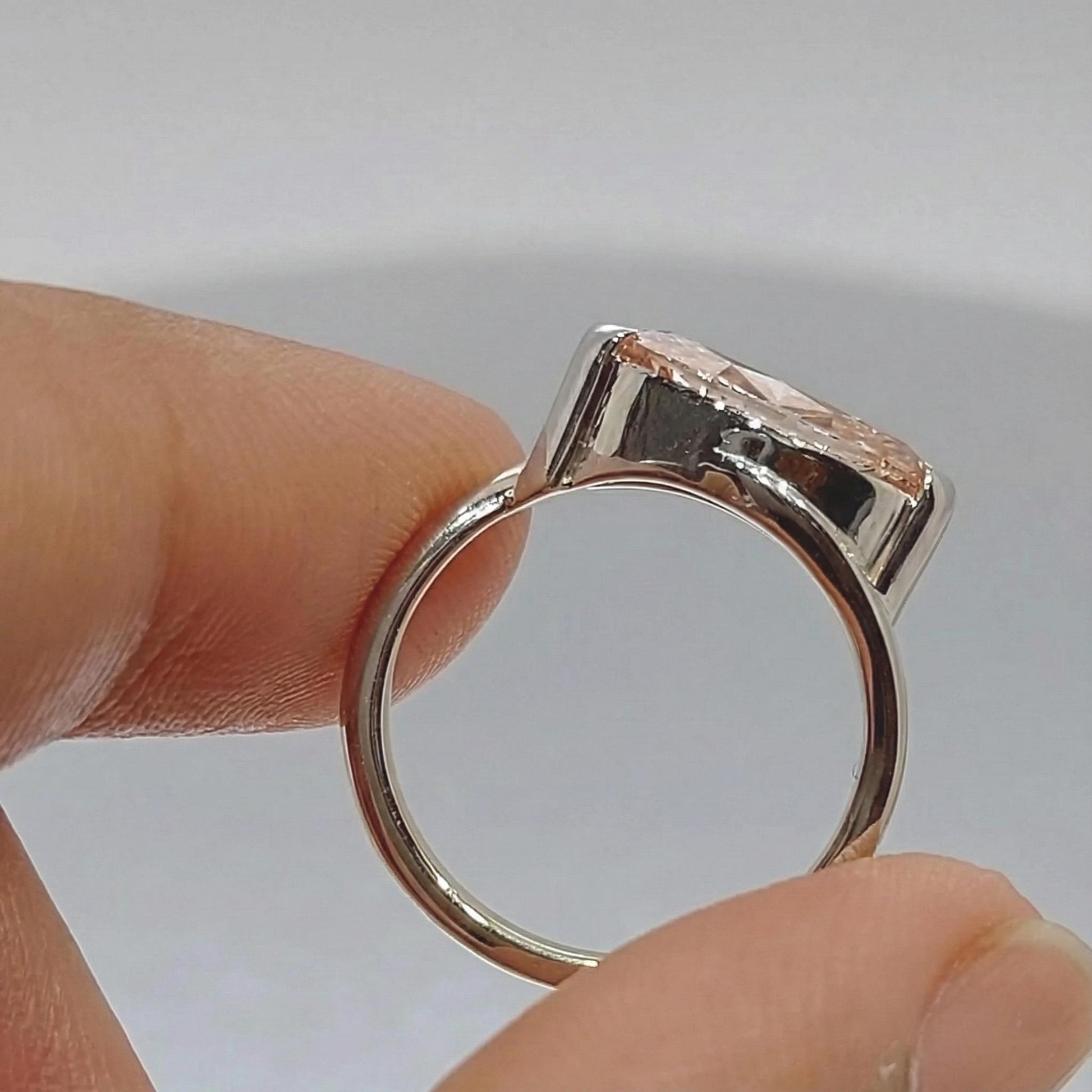 IGI Certified Marquise Lab Diamond Engagement Ring