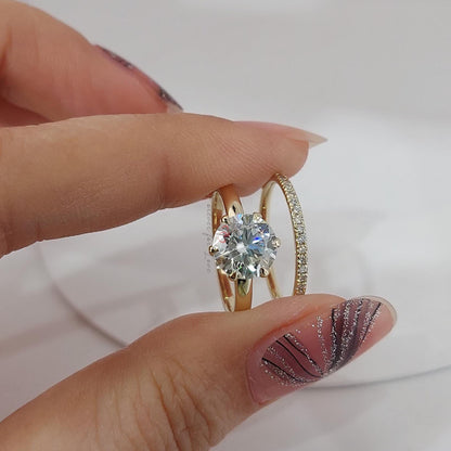 1.5 Ct IGI Certified Round Lab Diamond Solitaire Engagement Ring