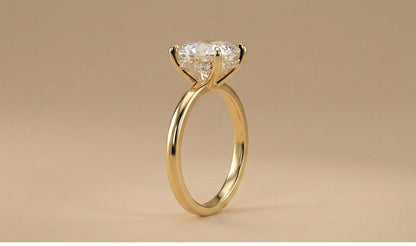 1.2 Ct IGI Certified Cushion Lab Diamond Hidden Halo Engagement Ring