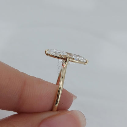4 Ct Oval Lab Diamond Engagement Ring