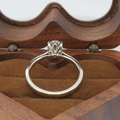 IGI Certified Oval Lab Diamond Engagement Ring