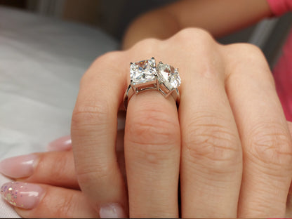 Radiant Moissanite Eternity Band