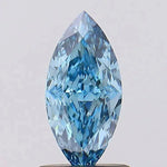 1.03ct Marquise Lab Grown Diamond (Colour Fancy Vivid Blue, Clarity VVS1, IGI Certified) Forever For Love