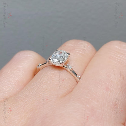 1 Ct IGI Certified Oval Lab Diamond Engagement Ring