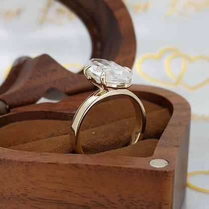 3.5 Ct Oval Moissanite Engagement Ring