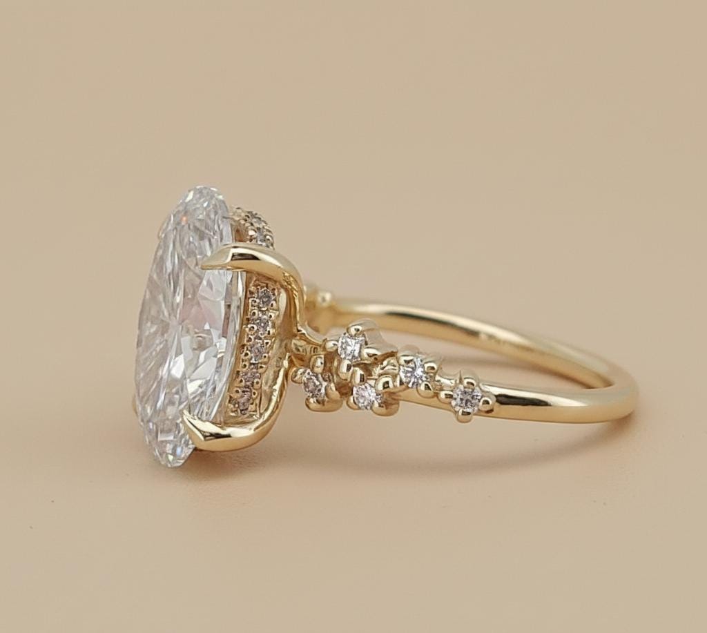 3.5 Ct IGI Certified Oval Lab Diamond Band