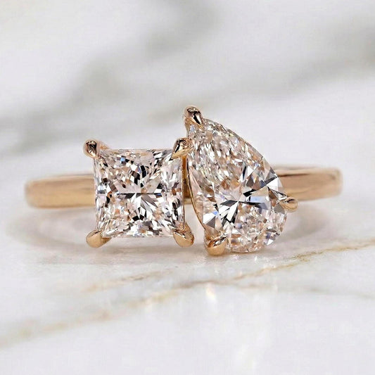 Pear Lab Diamond Engagement Ring