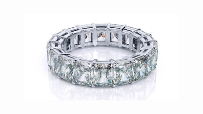 4.0 Ct Radiant Moissanite Wedding Band