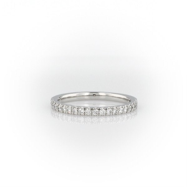 Round Lab Diamond Half Eternity Band