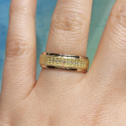 Man wedding band, chunky man band, his and her bands, diamond band, wedding band. 6mm wide solid gold band.