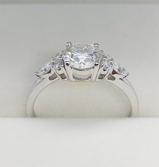 2 Ct Marquise Diamond Engagement Ring