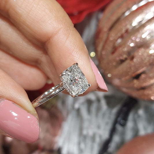 2 Ct IGI Certified Cushion Lab Diamond Engagement Ring