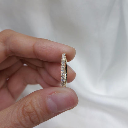 Solid gold 1.7mm wide Half Eternity Ring, stacking UK Hallmark Wedding Band- moissanite wedding band - matching wedding band
