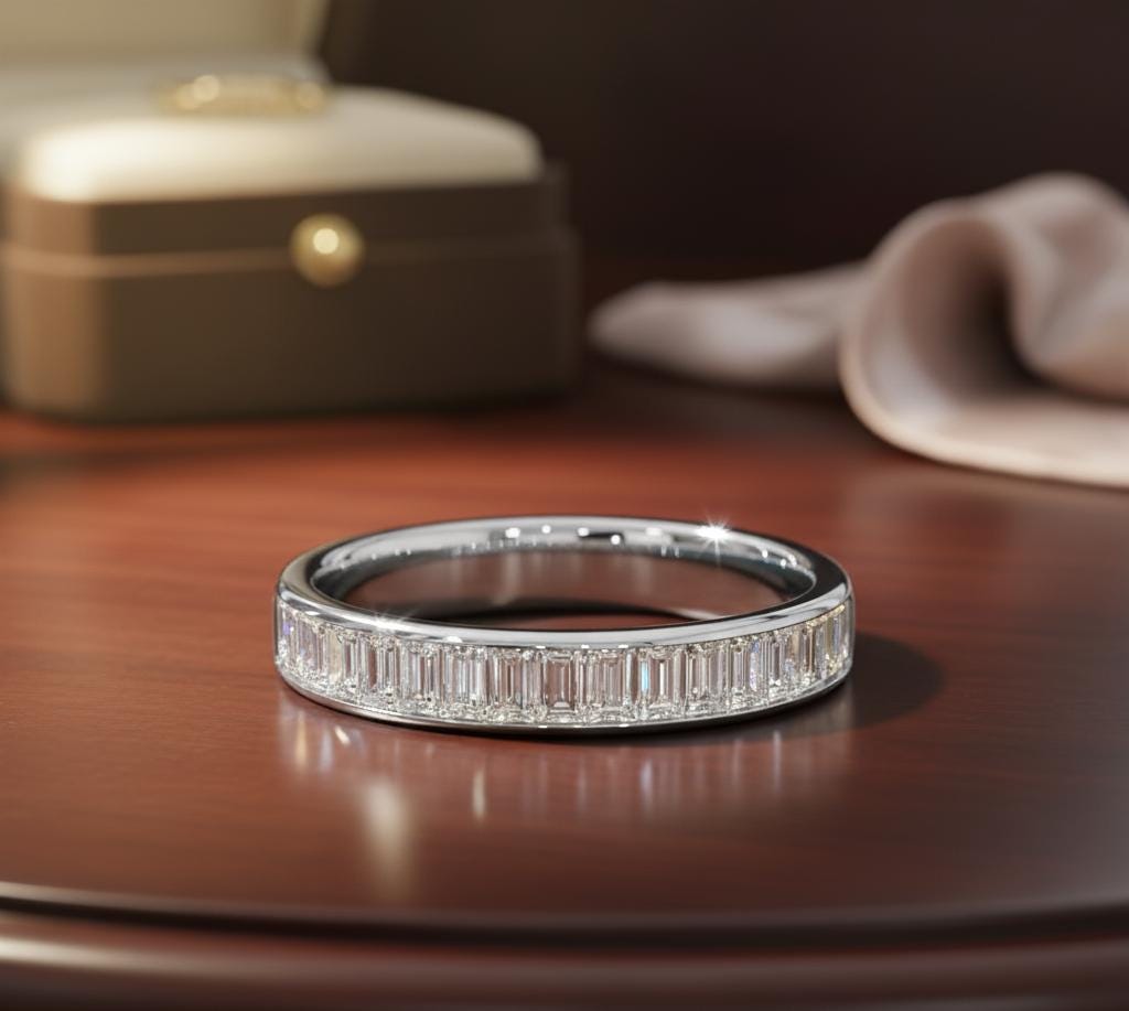 Baguette Lab Diamond Eternity Band