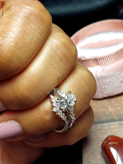 Oval Lab Diamond Engagement Ring