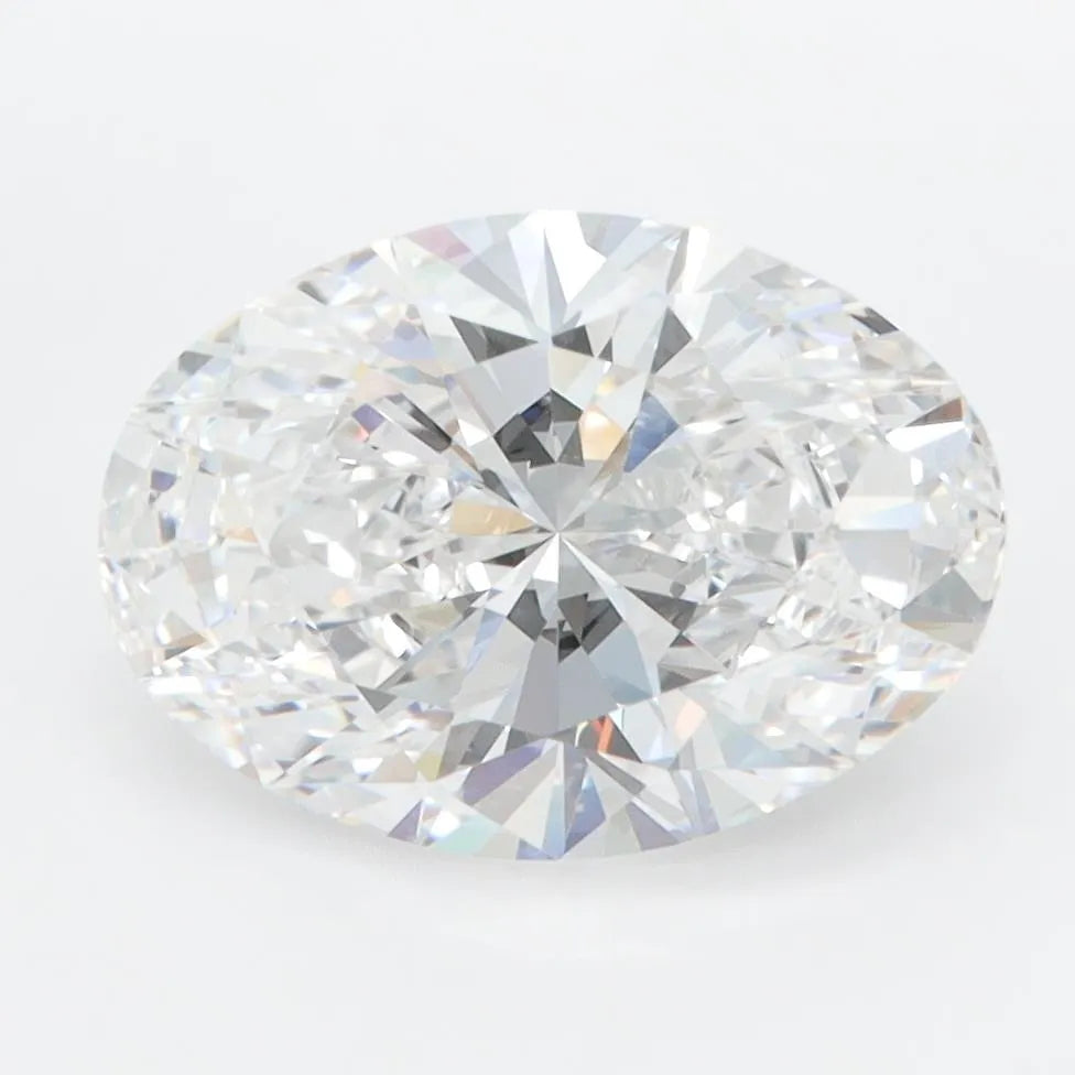 3.00ct Oval Lab Grown Diamond (Colour D, Clarity VVS1, IGI Certified)
