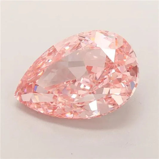 3.19ct Pear Lab Grown Diamond (Colour Fancy Vivid Pink, Clarity VVS2, IGI Certified)