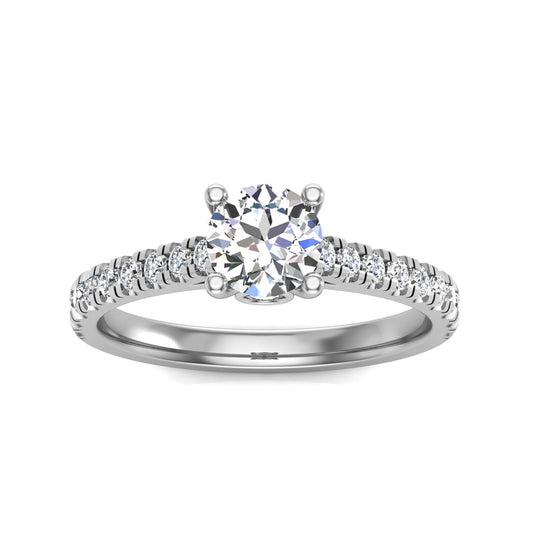 0.5 Ct GIA Certified Round Natural Diamond Solitaire Engagement Ring