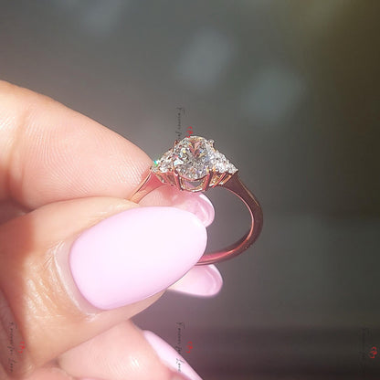 1.5 Ct Oval Diamond Engagement Ring