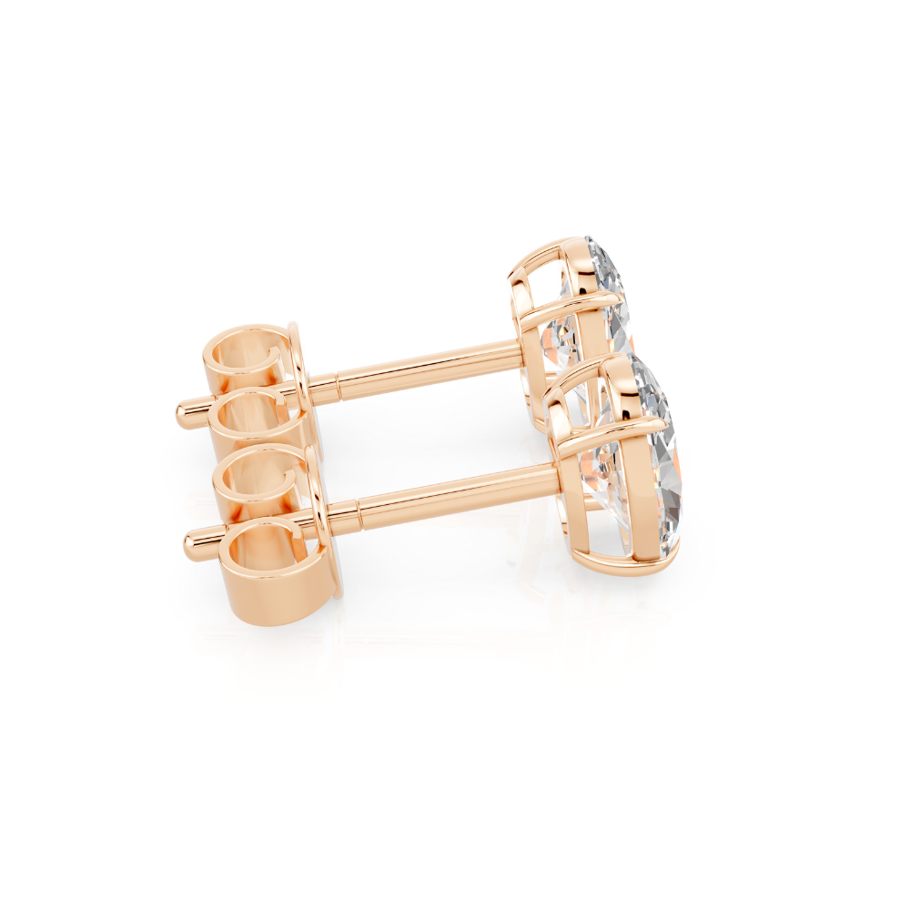 Oval Diamond Stud Earrings Forever For Love