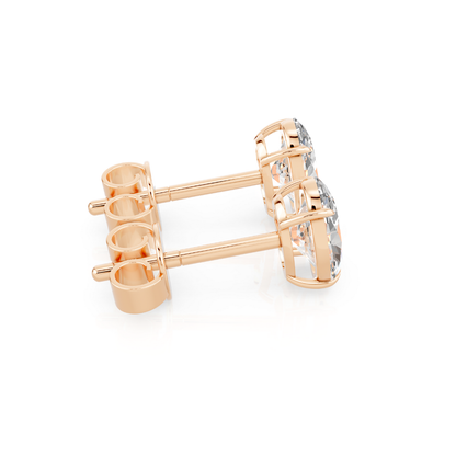 Oval Diamond Stud Earrings Forever For Love