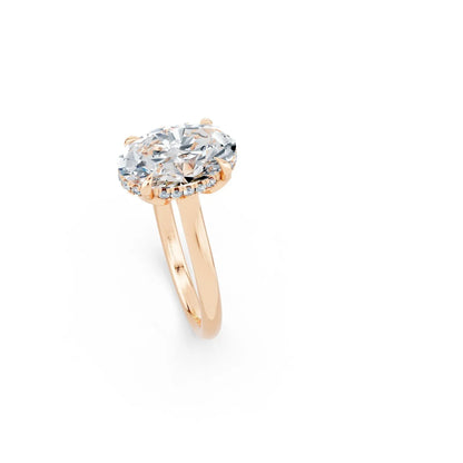 Oval Diamond Halo Engagement Ring Forever For Love