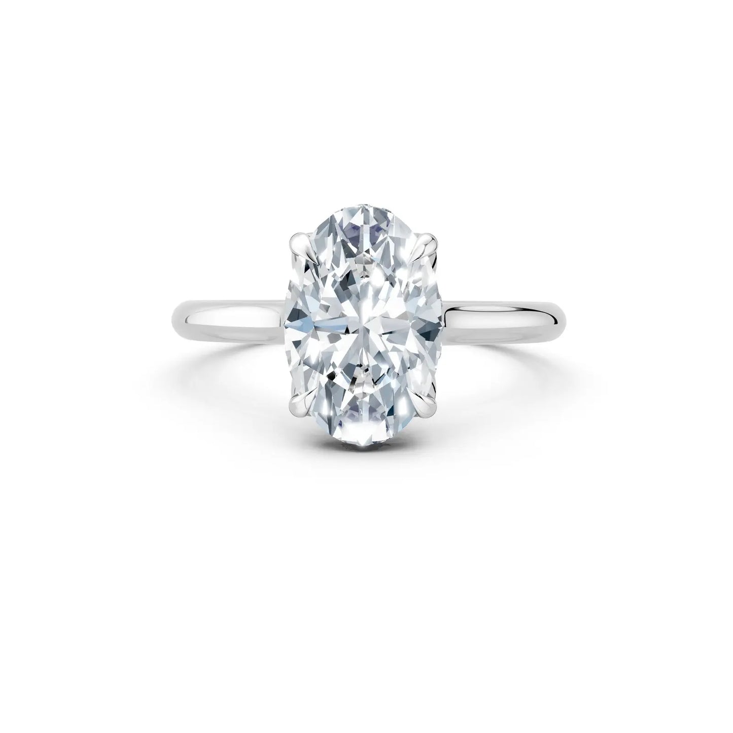 Oval Diamond Halo Engagement Ring Forever For Love