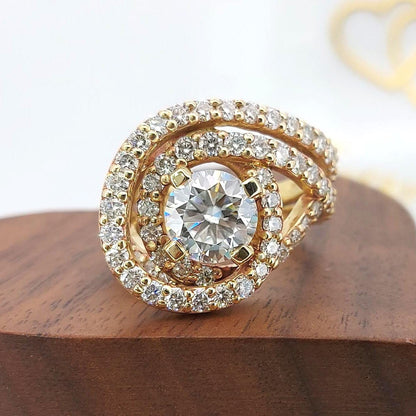 2.5 Ct Round Lab Diamond Ring