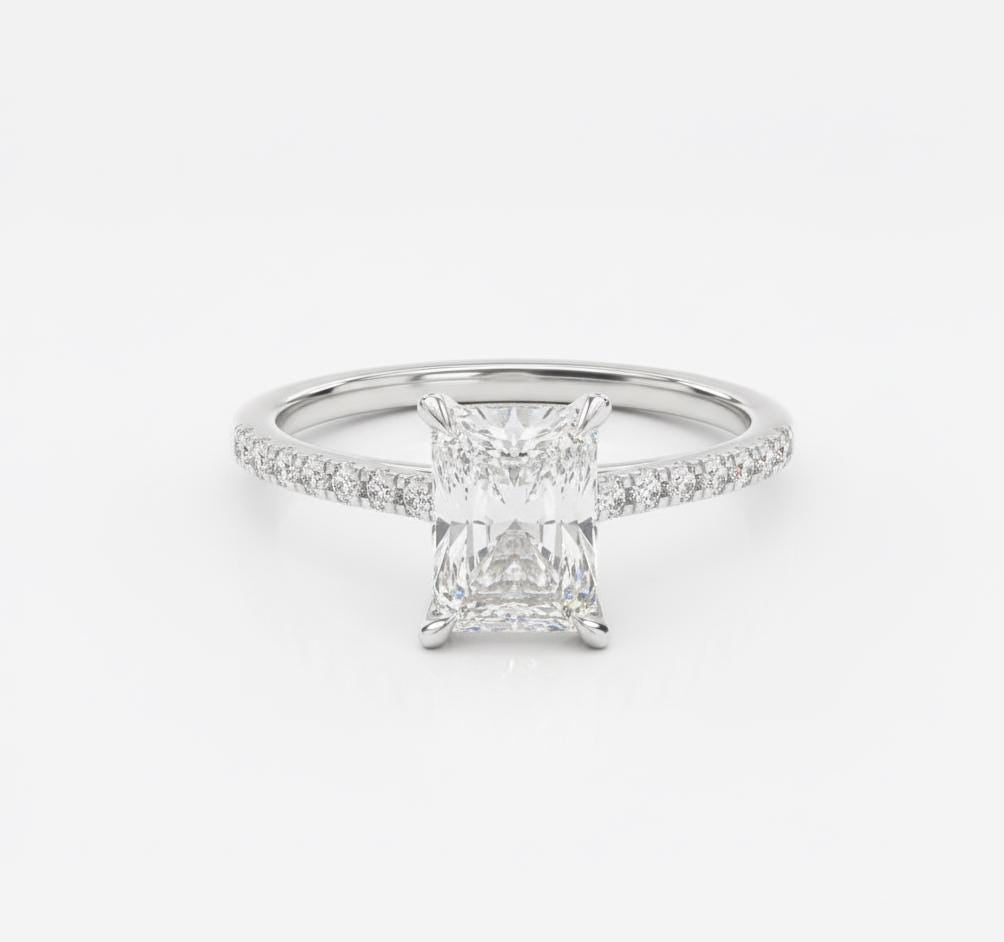 2 Ct Moissanite Solitaire Engagement Ring