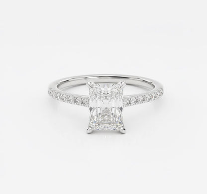 2 Ct Moissanite Solitaire Engagement Ring