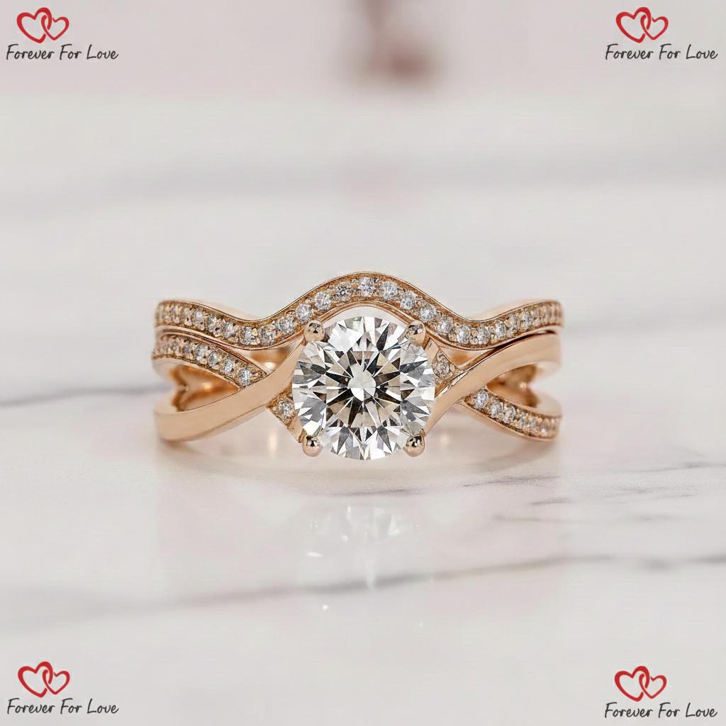 Round Lab Diamond Engagement Ring