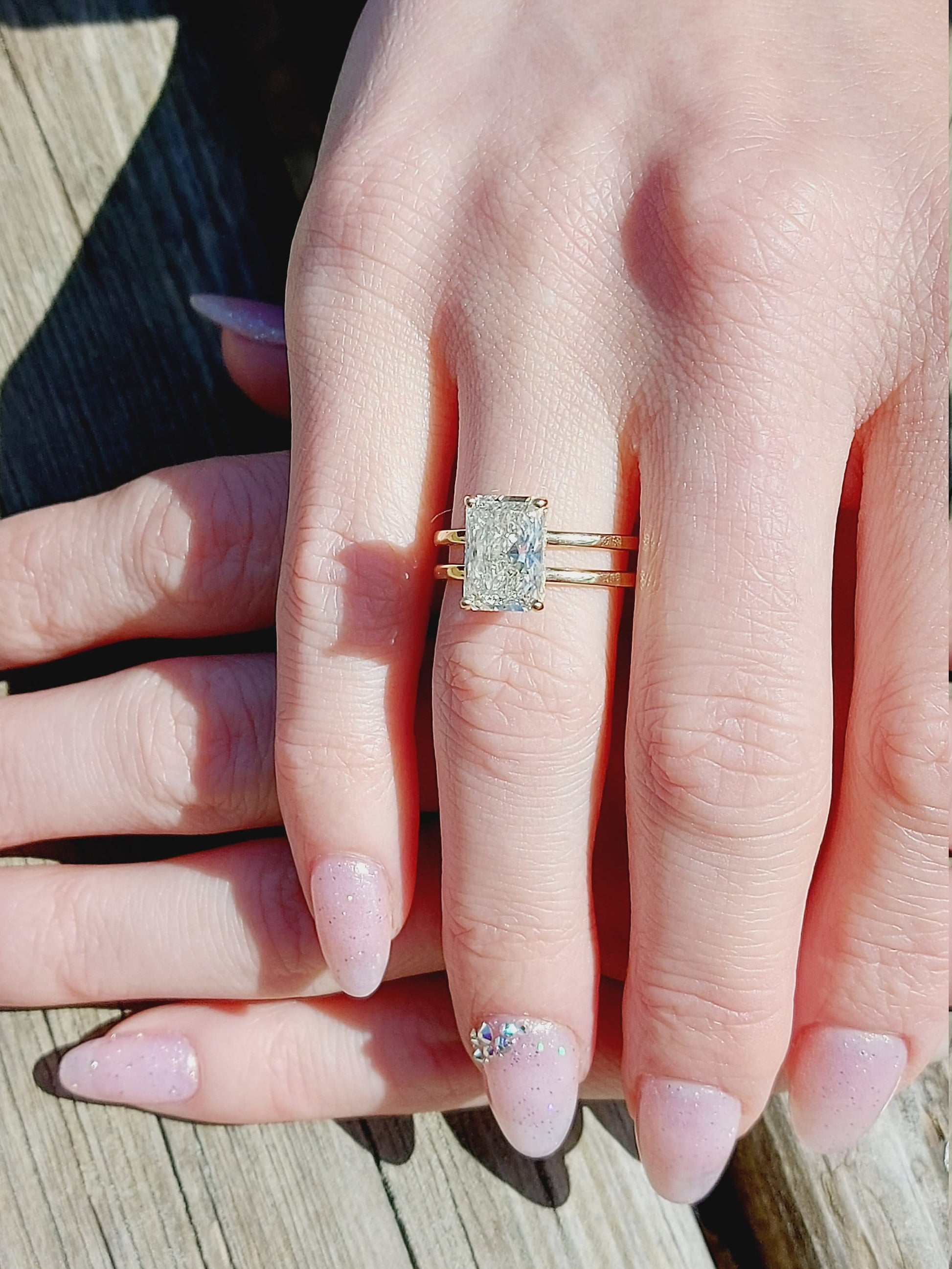 2.6 Ct IGI Certified Radiant Lab Diamond Solitaire Engagement Ring