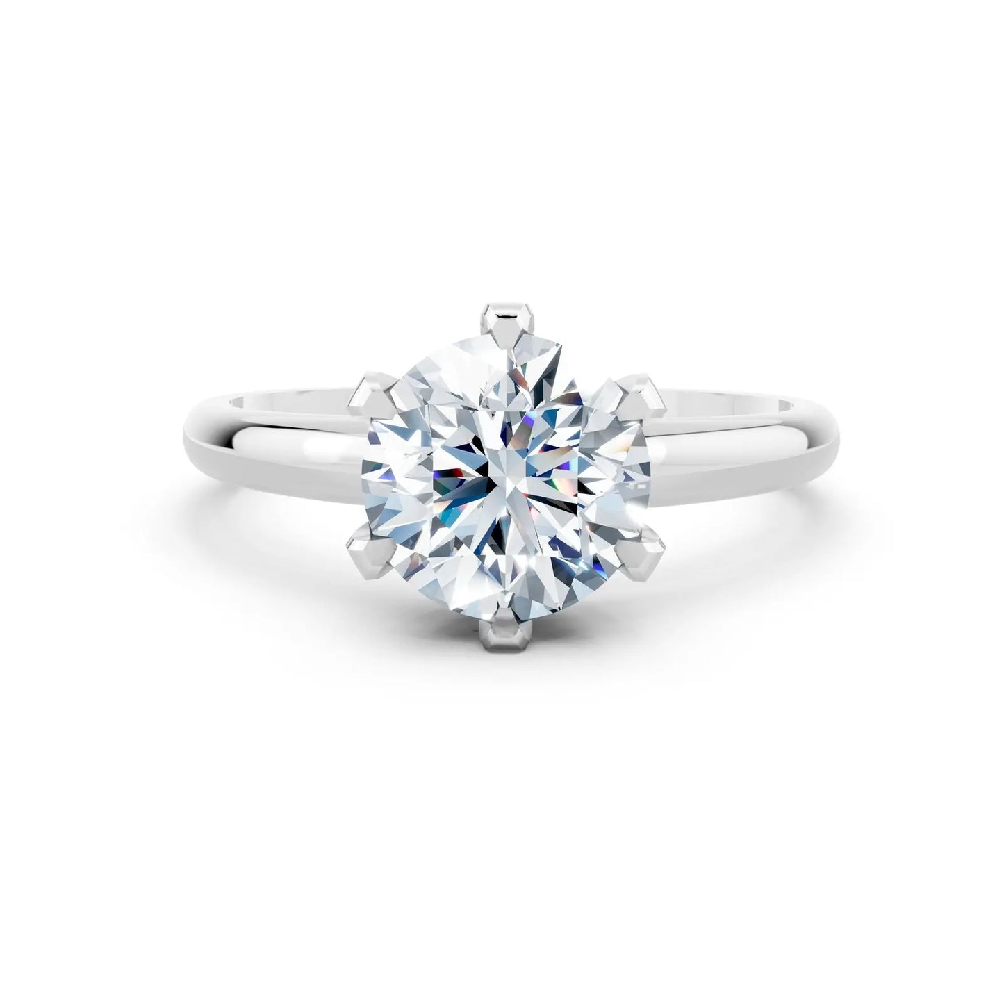 Classic Round Solitaire Diamond Ring Forever For Love