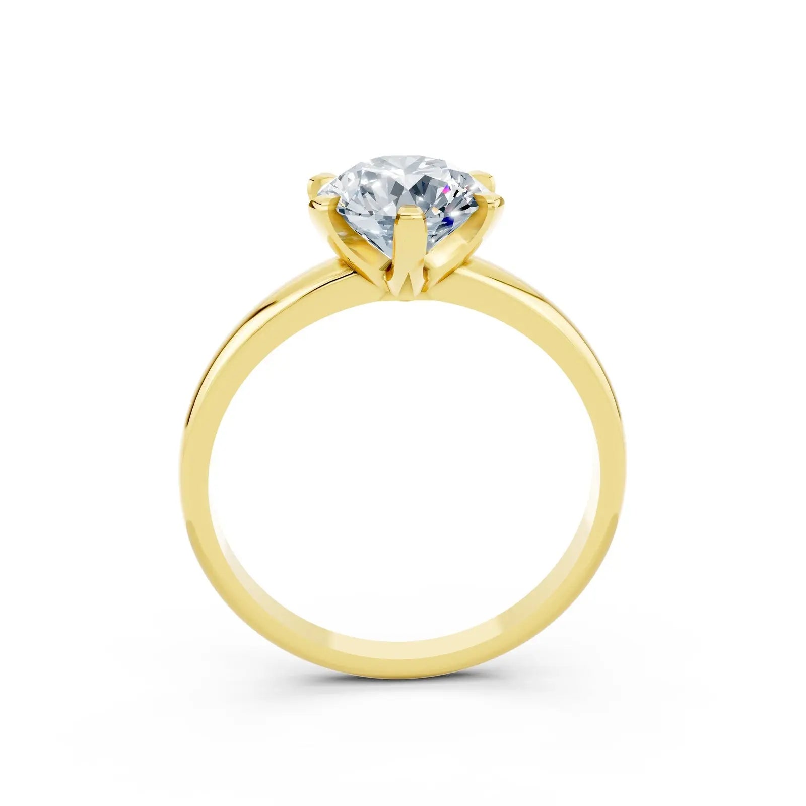 Classic Round Solitaire Diamond Ring Forever For Love