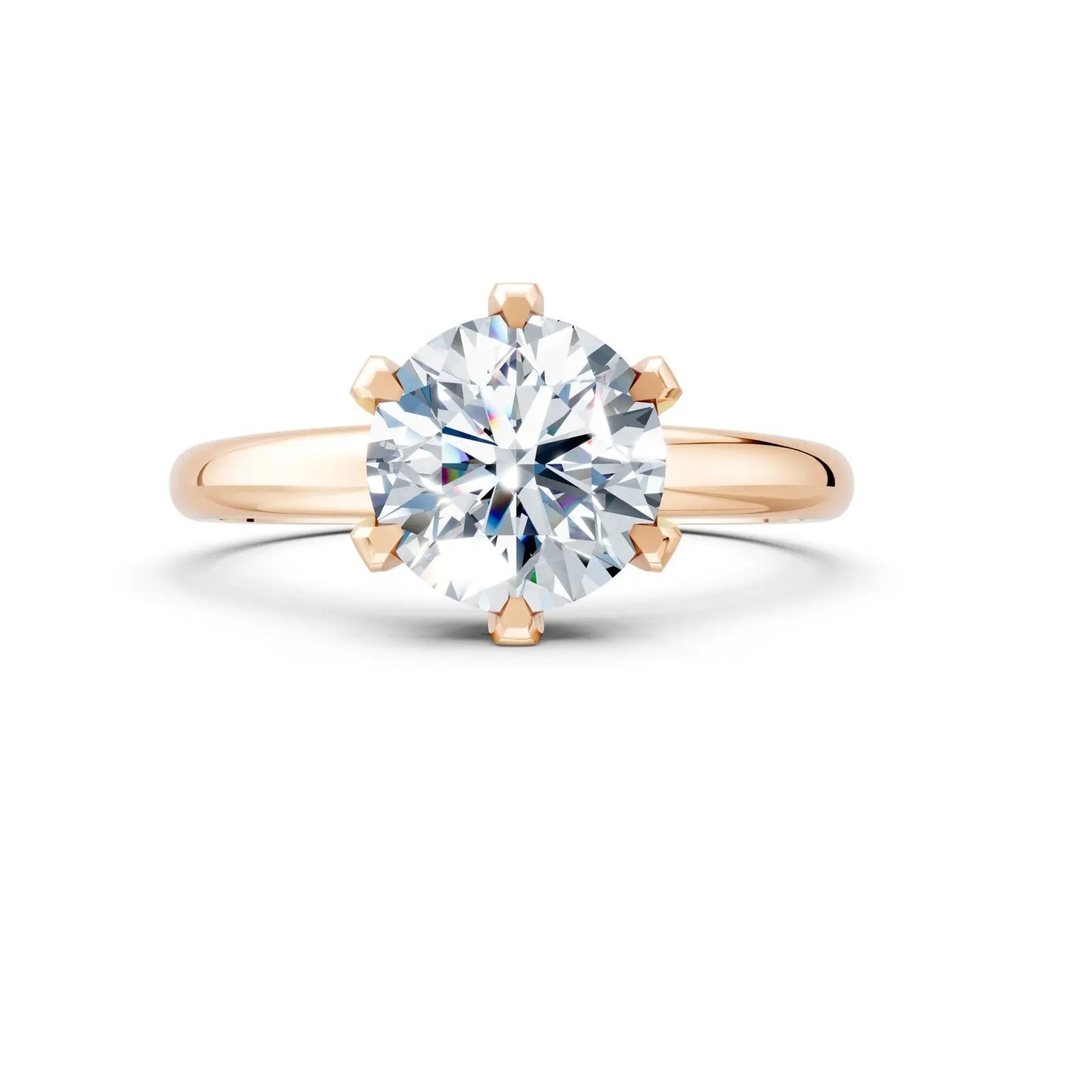 Classic Round Solitaire Diamond Ring Forever For Love