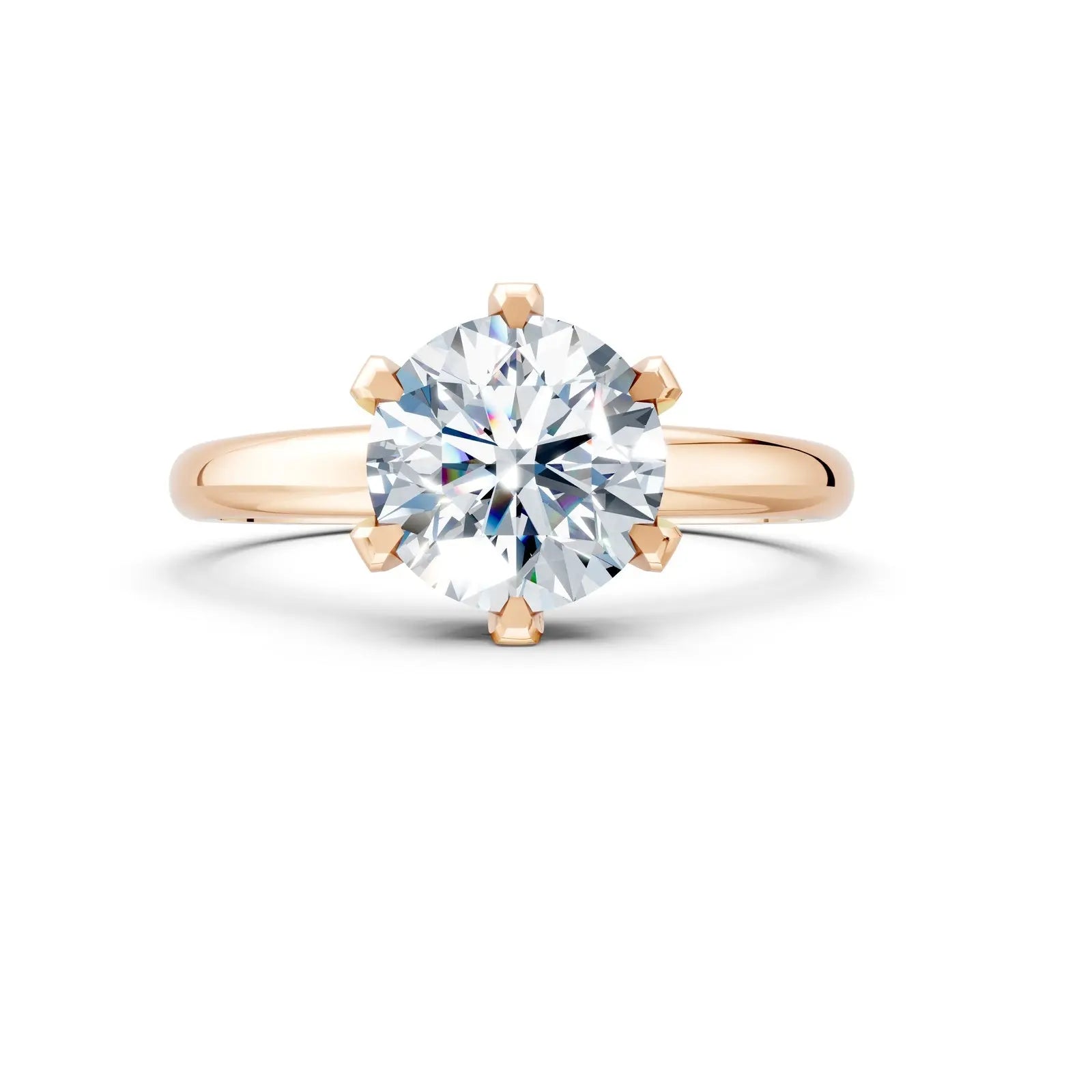 Classic Round Solitaire Diamond Ring Forever For Love