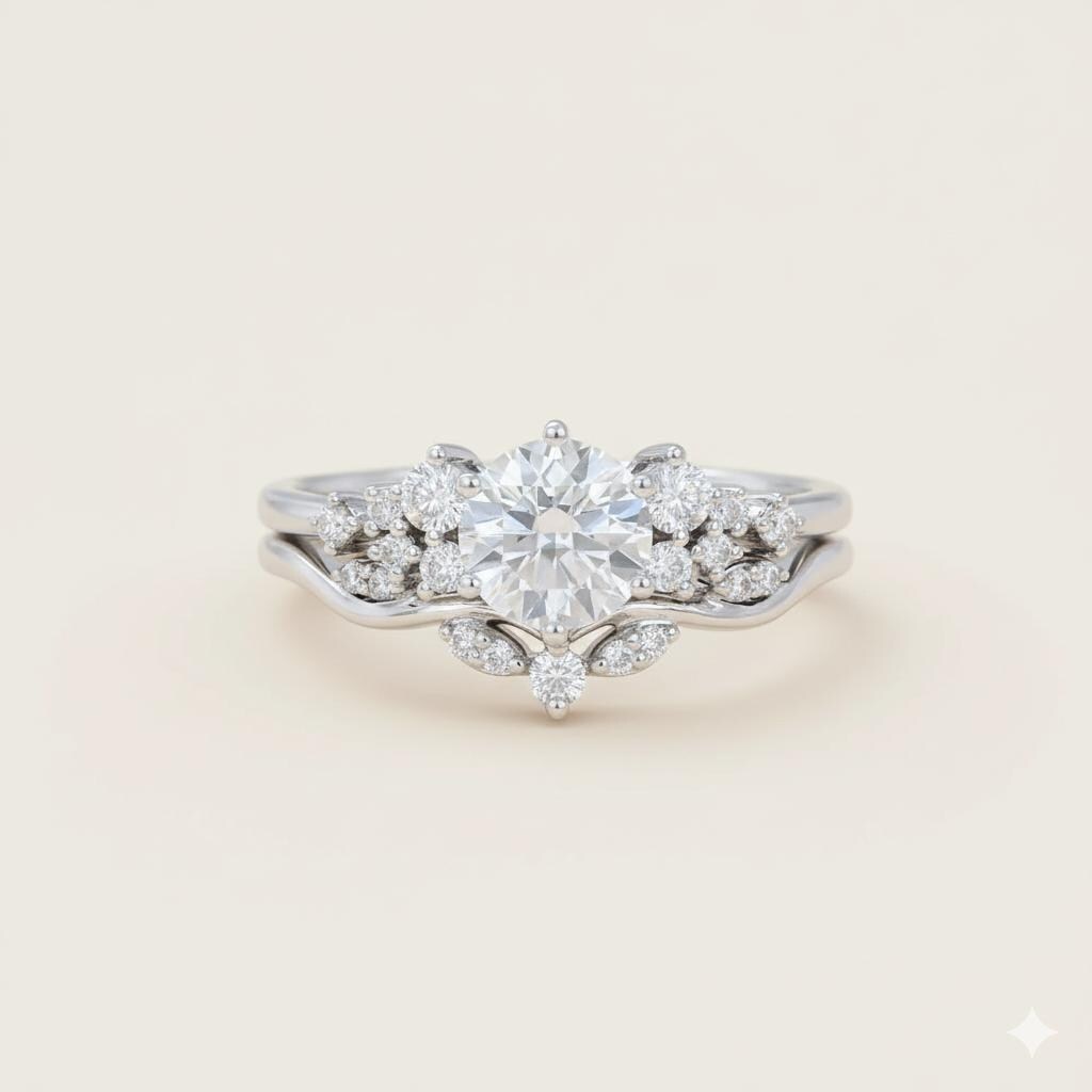 1.3 Ct Round Lab Diamond Band