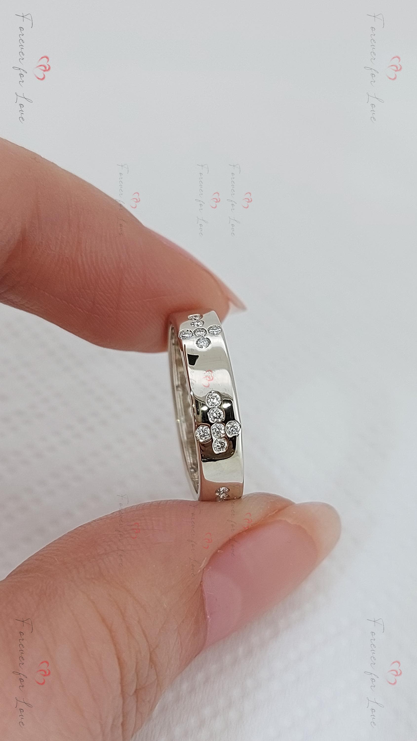 Round Diamond Full Eternity Band