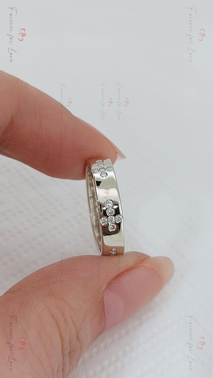 Round Diamond Full Eternity Band