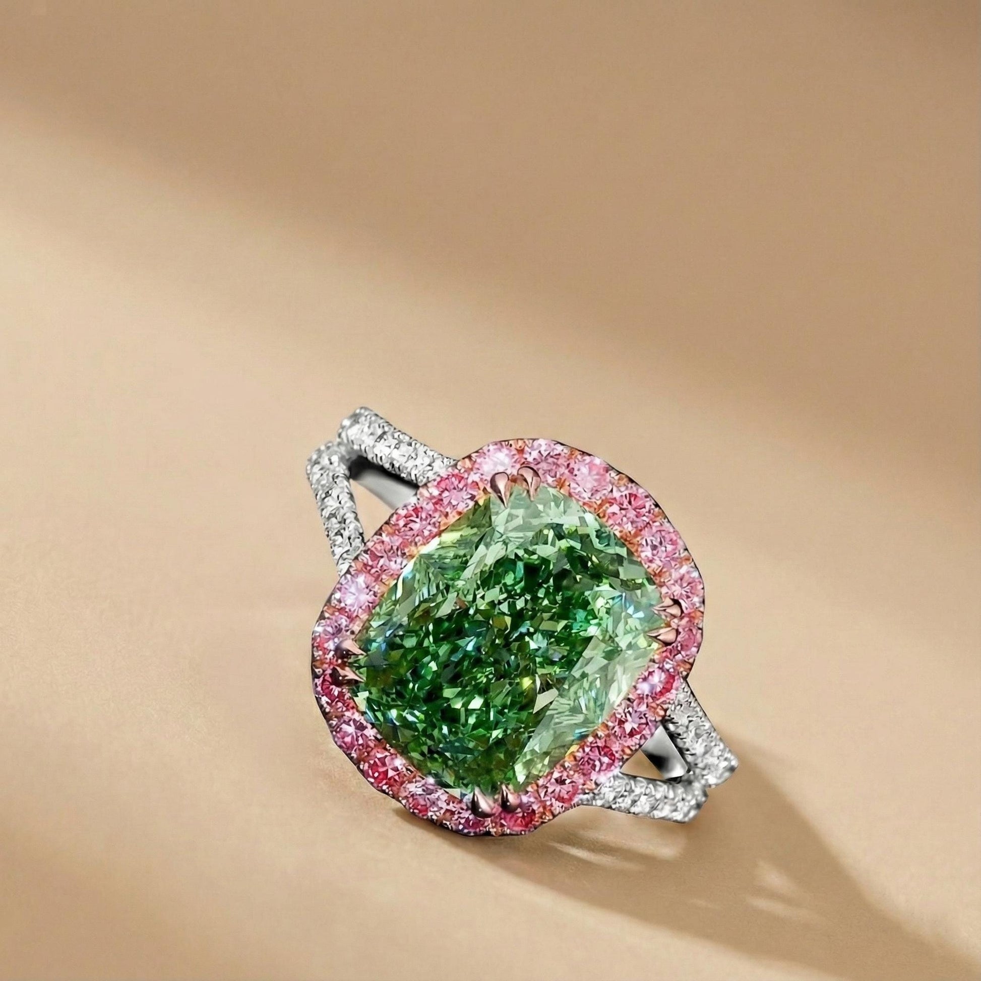 6.5 Ct IGI Certified Cushion Lab Diamond Engagement Ring